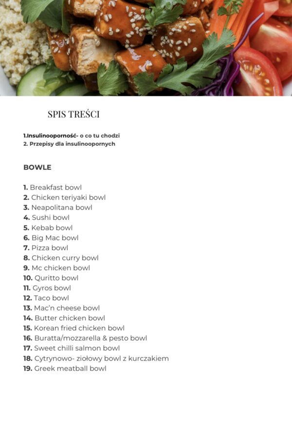 Screenshot POŻEGNAJ INSULINOOPORNOŚĆ - BOWL EDITION
